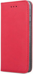 Smart Magnet Synthetic Leather Book Red (Realme C11 2021)