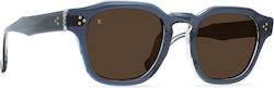 Raen Rune Sunglasses Blue with Acetate Frame & Brown Lens