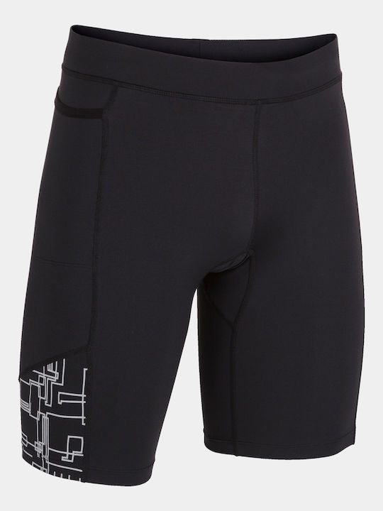 Joma Elite VIII Herren Sportleggings Kompression Kurz Schwarz