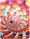 Flip Cover Piele artificială Candy Spiral (Universal 10" - Universal 10")