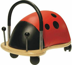 Wheelybug Animal Walker Ladybug Large Baby Walker Animal Ride On for 24++ Months Multicolour