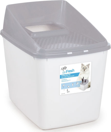 All For Paws No Mess Cat Toilet Closed Gray L40 x W53 x H50.5cm