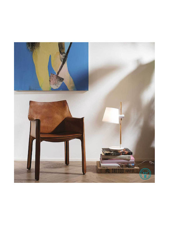 Ideal Lux AXEL Wood Table Lamp for Socket E27 w...
