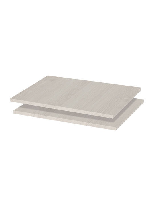 Polihome Toscana Ράφι Ντουλάπας από Μοριοσανίδα 65x32x1cm 161586759 2τμχ
