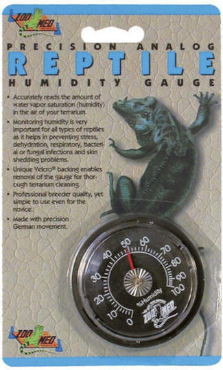 Zoomed Analog Reptile Humidity Gauge Zubehör für Reptilienterrarium