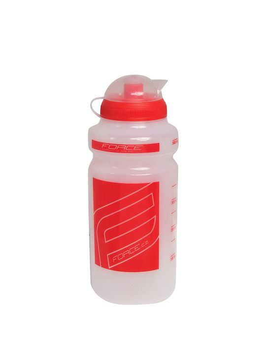 Force F Cycling Plastic Water Bottle 500ml Transparent