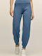 High Waist Sweatpants Jogger Blue Raf