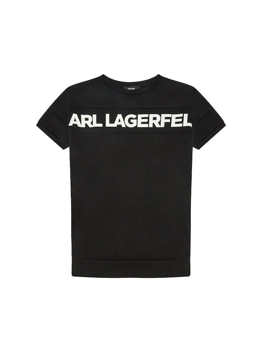 Karl Lagerfeld Kinder-T-Shirt Schwarz