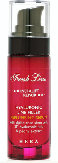 Fresh Line Hera Hyaluronic Line Filler Moisturizing & Anti-aging Serum Face with Hyaluronic Acid for Firming & Revitalization 30ml