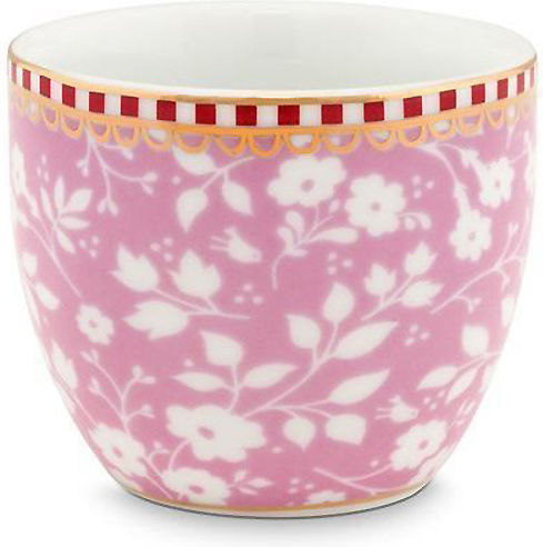 PiP Studio Floral Eierbecher aus Porzellan Rosa 1pcs
