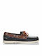 Portland Δερμάτινα Ανδρικά Boat Shoes σε Καφέ Χρώμα