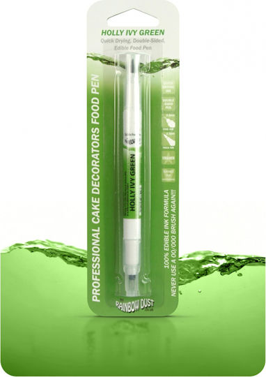Rainbow Dust Χρώμα Ζαχαροπλαστικής σε Υγρή Μορφή Edible Food Pen Holly Ivy Green Στυλό