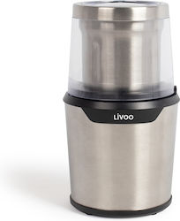 Livoo Ηλεκτρικός Μύλος Καφέ 200W με Χωρητικότητα 80gr Ασημί