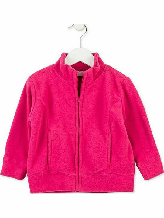 Losan Παιδική Ζακέτα Φούτερ Fleece Φούξια