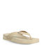 Frauen Flip Flops in Beige Farbe