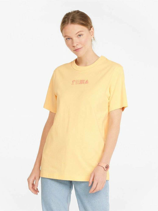 Puma Women's T-shirt Yellow