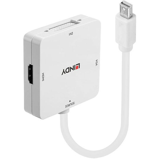 Lindy Mini DisplayPort Docking Station με HDMI Λευκό (41035)