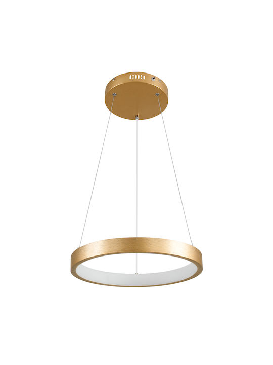 GloboStar Nemesis Pendant Light LED with Warm to Cool White Light Gold