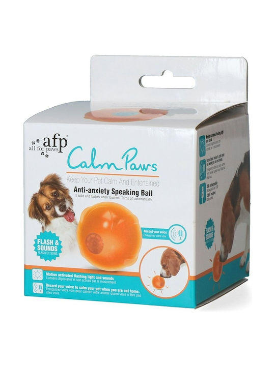 All For Paws Anti Anxiety Speaking Bila Jucărie de Câine din Cauciuc cu Sunet Mici 8εκ. Albastru AF5821