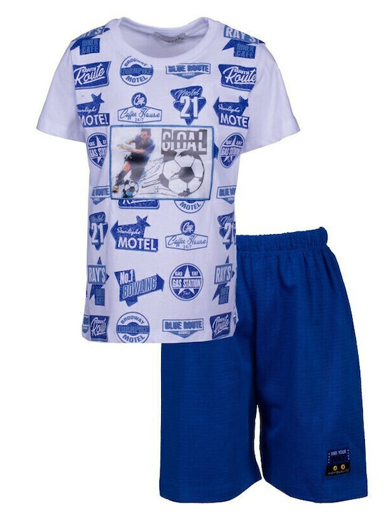 Kids' Set with Shorts Summer 2pcs White