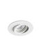 Faro Barcelona Radon Rund Metallisch Einbau Spot mit Fassung GU10 Weiß 9.2x9.2cm.