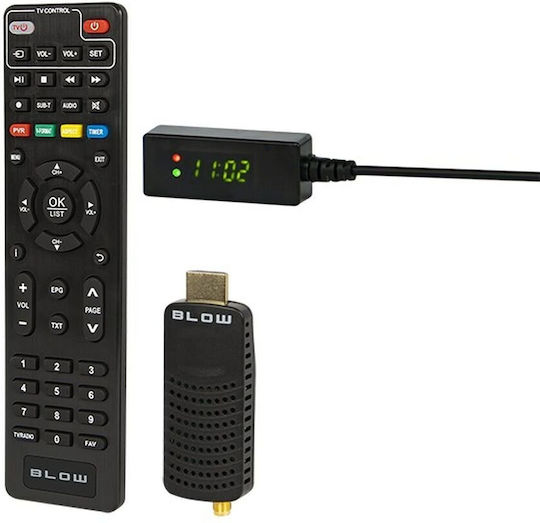 Blow 7000FHD Mini 77-044# Ψηφιακός Δέκτης Mpeg-4 Full HD (1080p) με Λειτουργία PVR (Εγγραφή σε USB) Συνδέσεις HDMI / USB