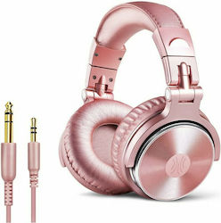 OneOdio Pro 10 Ενσύρματα Over Ear Studio Ακουστικά Ροζ Χρυσά