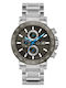 GC Watches Urban Code Ανδρικό Ρολόι 44mm Χρονογράφος Μπαταρίας με Ασημί Μεταλλικό Μπρασελέ