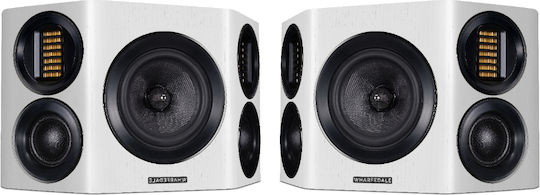 Wharfedale Evo 4.s S019.31745 Pair of Hi-Fi Speakers Bookself 3 No of Drivers W40xD14.5xH24.5cm. White
