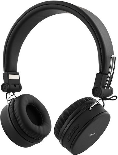 Streetz HL-BT400 Ασύρματα / Ενσύρματα On Ear Ακουστικά με 22 ώρες Λειτουργίας Μαύρα