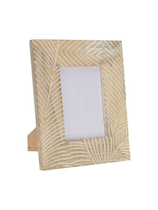 JK Home Decoration Mango Fotorahmen Hölzernes mit Beige Rahmen