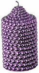 JK Home Decoration Christmas Purple Candle 12cm