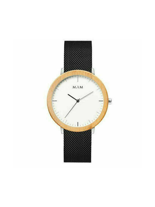 Mam Originals Ferra Watch Battery with Black Metal Bracelet