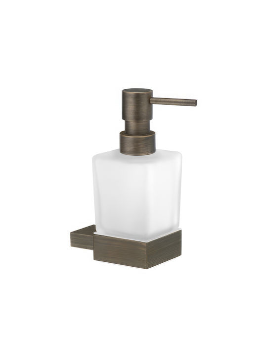 Sanco Monogramm Επιτοίχιο Dispenser Γυάλινο Καφέ