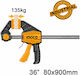Ingco HQBC36803 Клема Автоматичен Trigger с Максимално Отваряне 900мм