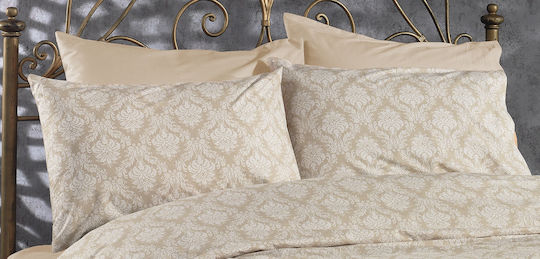 Dimcol Οφηλία Μαξιλαροθήκη με Φάσα 275 Beige 50x70εκ.