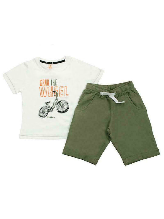 Reflex Kids Set with Shorts Summer 2pcs White