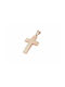 14K Rose gold men's cross, T16319