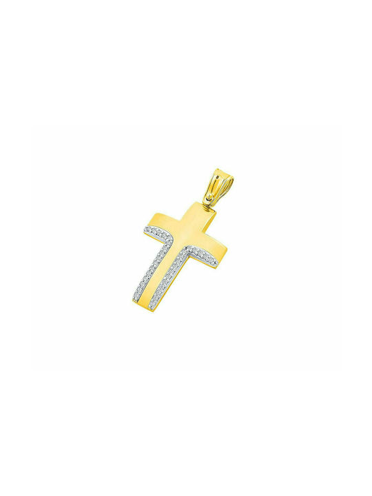 14K Gold Women's Cross, T19219