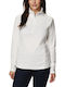 Glacial Half Zip Women's Sweatshirt White