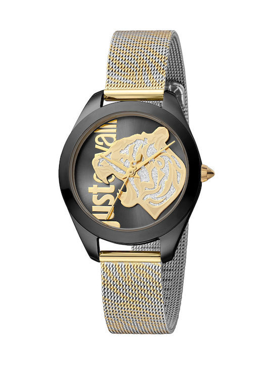 Just Cavalli Animalier Damen Uhr mit Metallarmband
