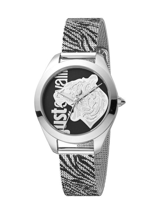 Just Cavalli Pantera Maglia Damen Uhr mit Metal...