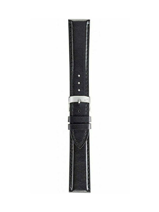 Naxos Save Leather Strap Black 20mm