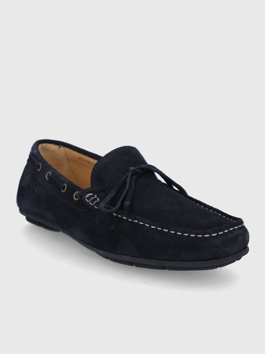 Mc Bay Men's Suede Moccasins Blue