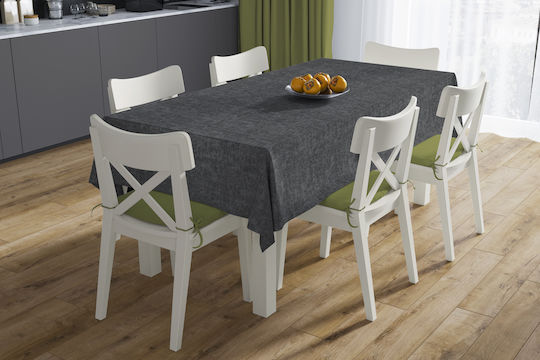 Dimcol Τραπεζομάντηλο Αλέκιαστο Panama Dark Grey 140x180εκ.