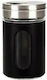 Karvounis Inox Tabletop Spice Jar Black