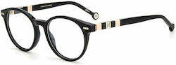 Carolina Herrera Plastic Eyeglass Frame Black CH0049 3H2