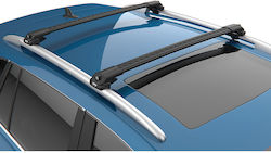 Can Auto Roof Bars Aluminum Air1 102cm for Mercedes-Benz GL Class / M Class BMW X5 Seat Alhambra Volkswagen Sharan Nissan Qashqai Subaru Ascent for Cars with Factory Bars (with Roof Rack Legs and Lock) Blacks