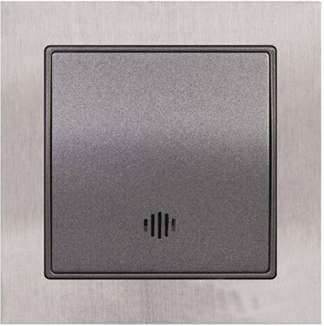 Mutlusan Elitra Plus 10758 Knopf Glocke in Silber Farbe