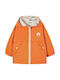 Kids' Sports Jacket Short Windproof with Hood Orange